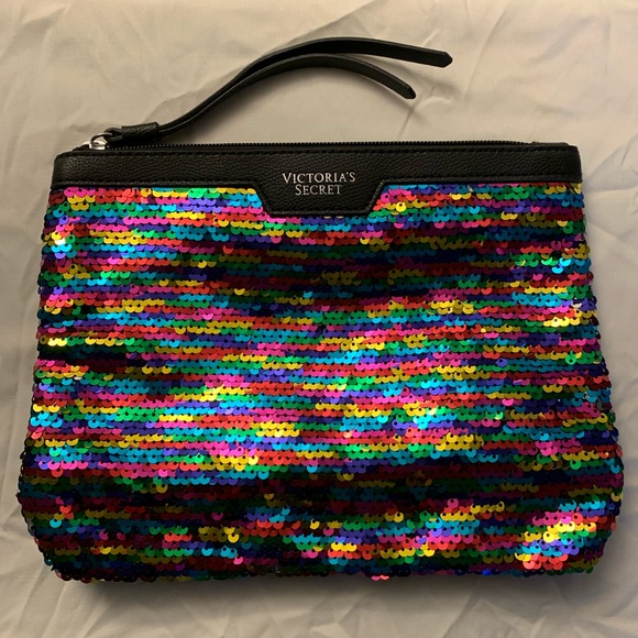 Victoria's Secret Handbags - 🌵Victoria’s Secret Multicolor Sequin Pouch/Clutch